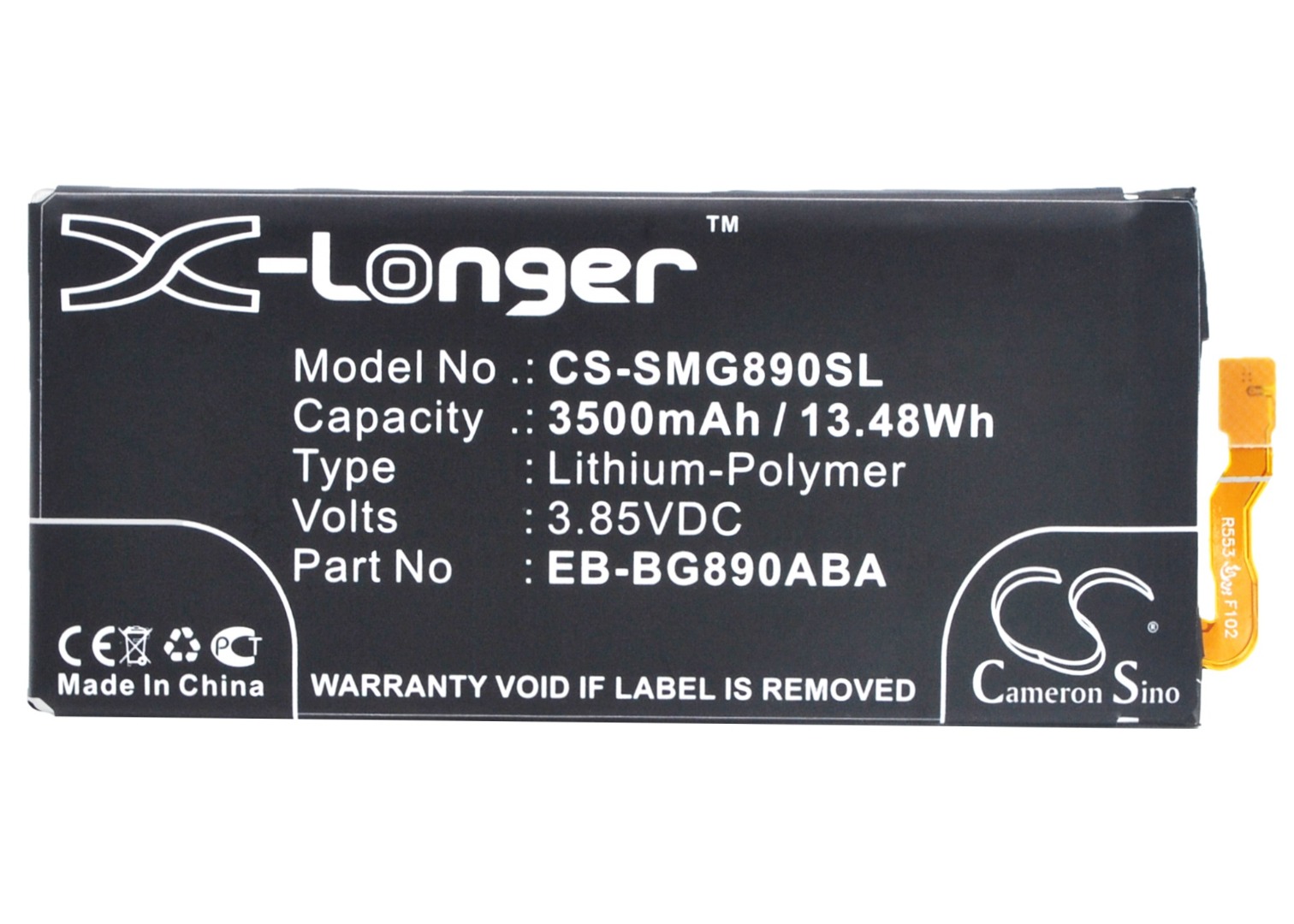 

Аккумулятор Samsung EB-BG890ABA 3500 mAh CS-SMG890SL Cameron Sino