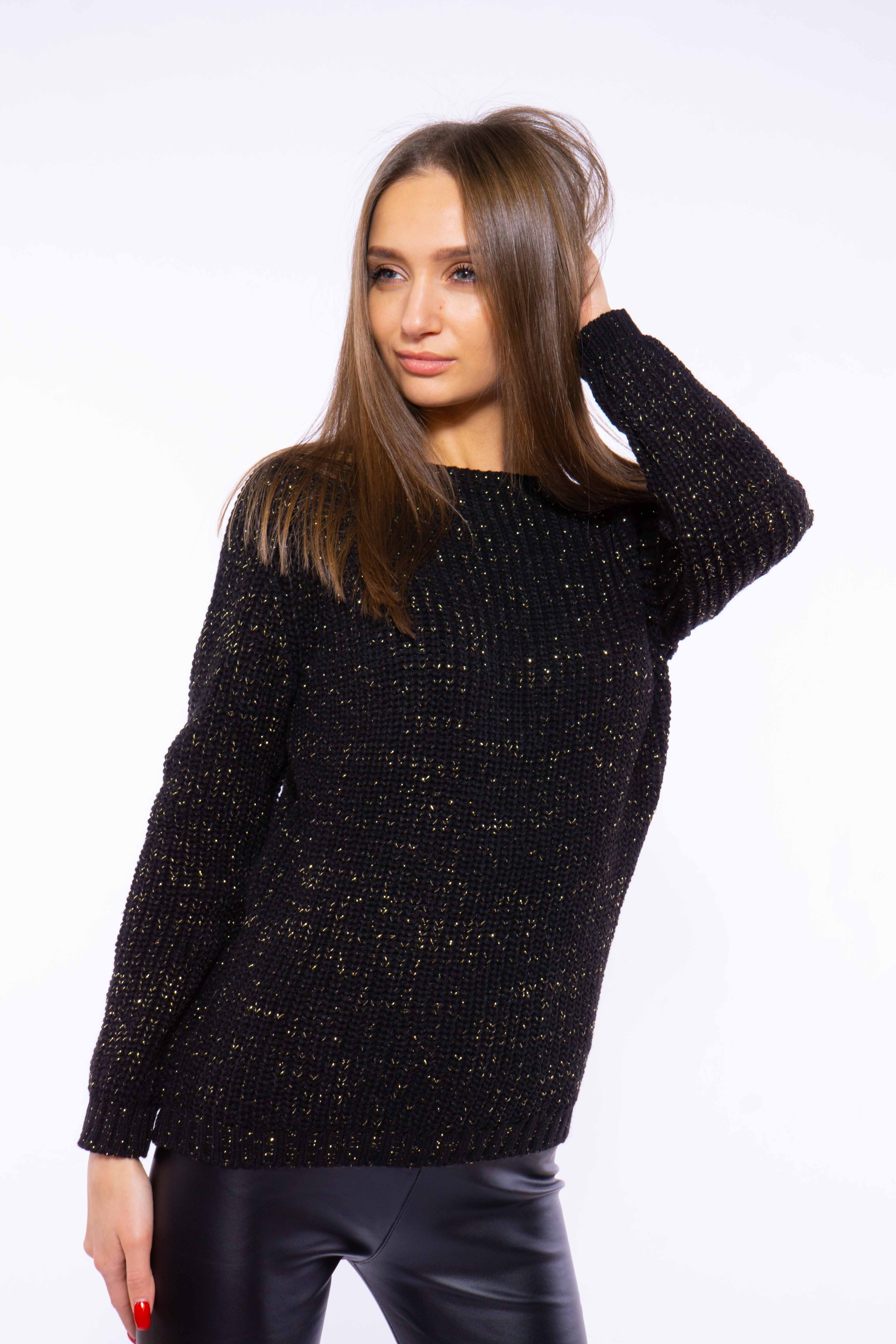 

Свитер женский в стиле Casual 120PRZGR4001 (Черный) ToS S-M Размер цвет Черный