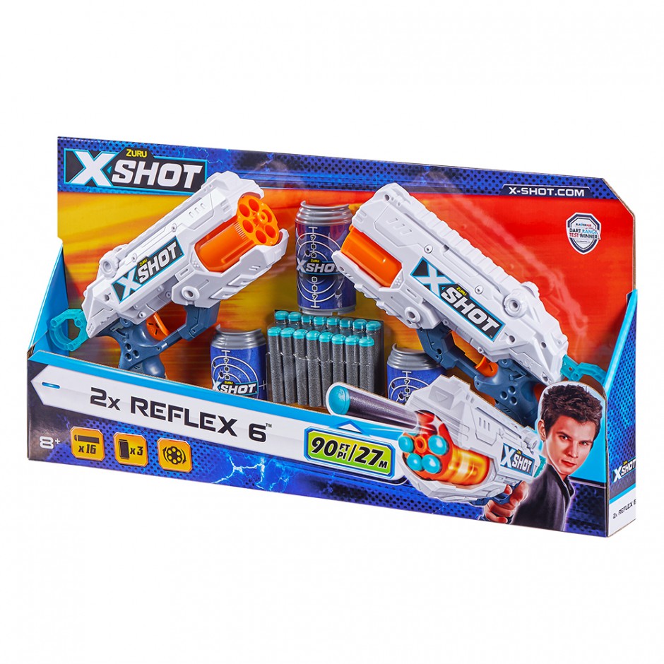 

Скорострільний бластер X-Shot EXCEL Reflex 6 Double (36434Z)