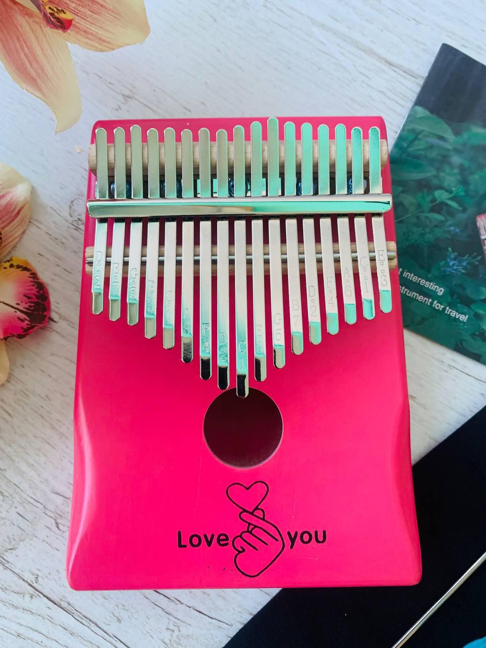 

Музыкальный инструмент Калимба 17 key Kalimba Pink Love