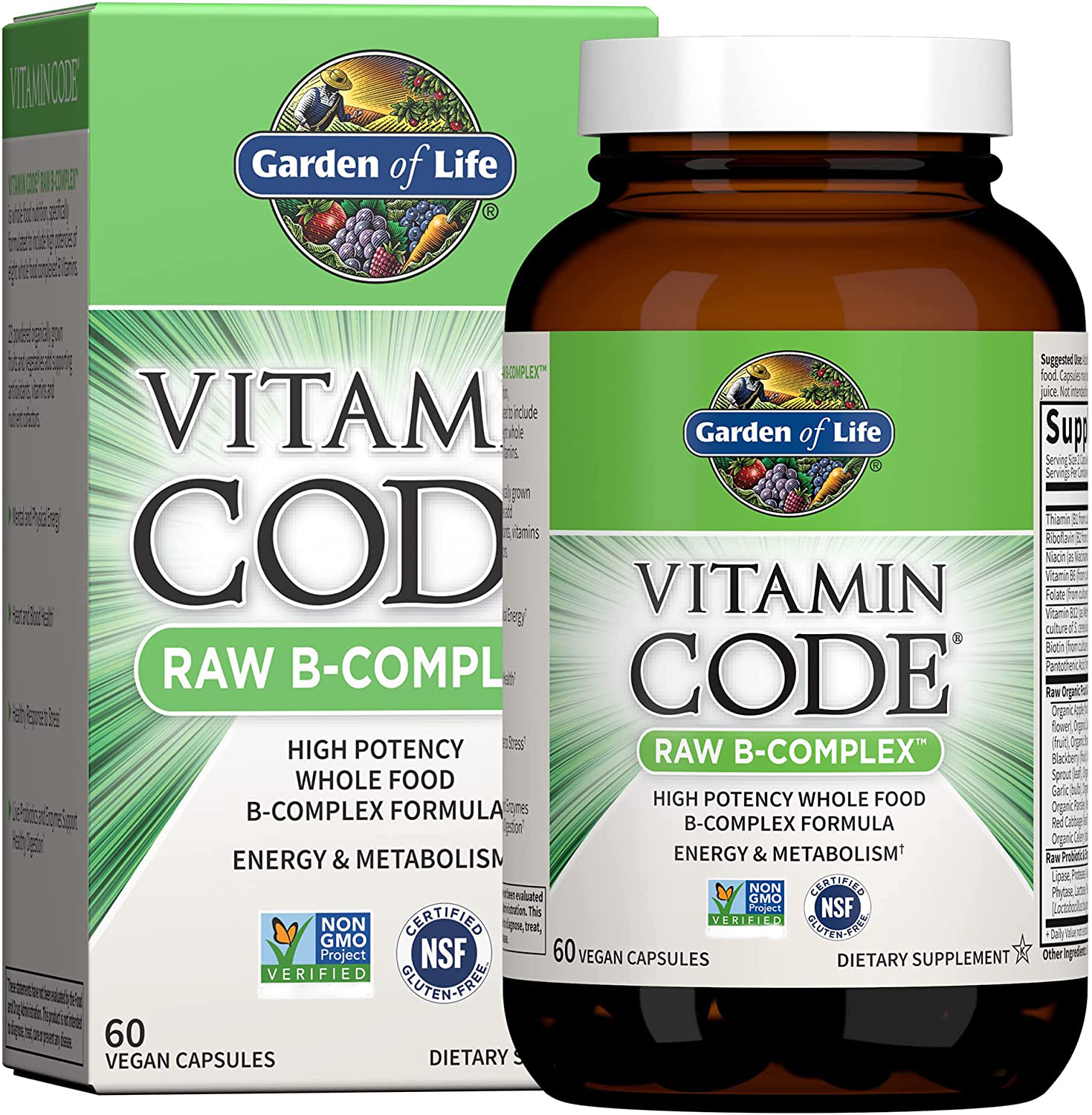 

Garden Of Life Vitamin Code Raw B-Complex 60 капсул (4384303868)