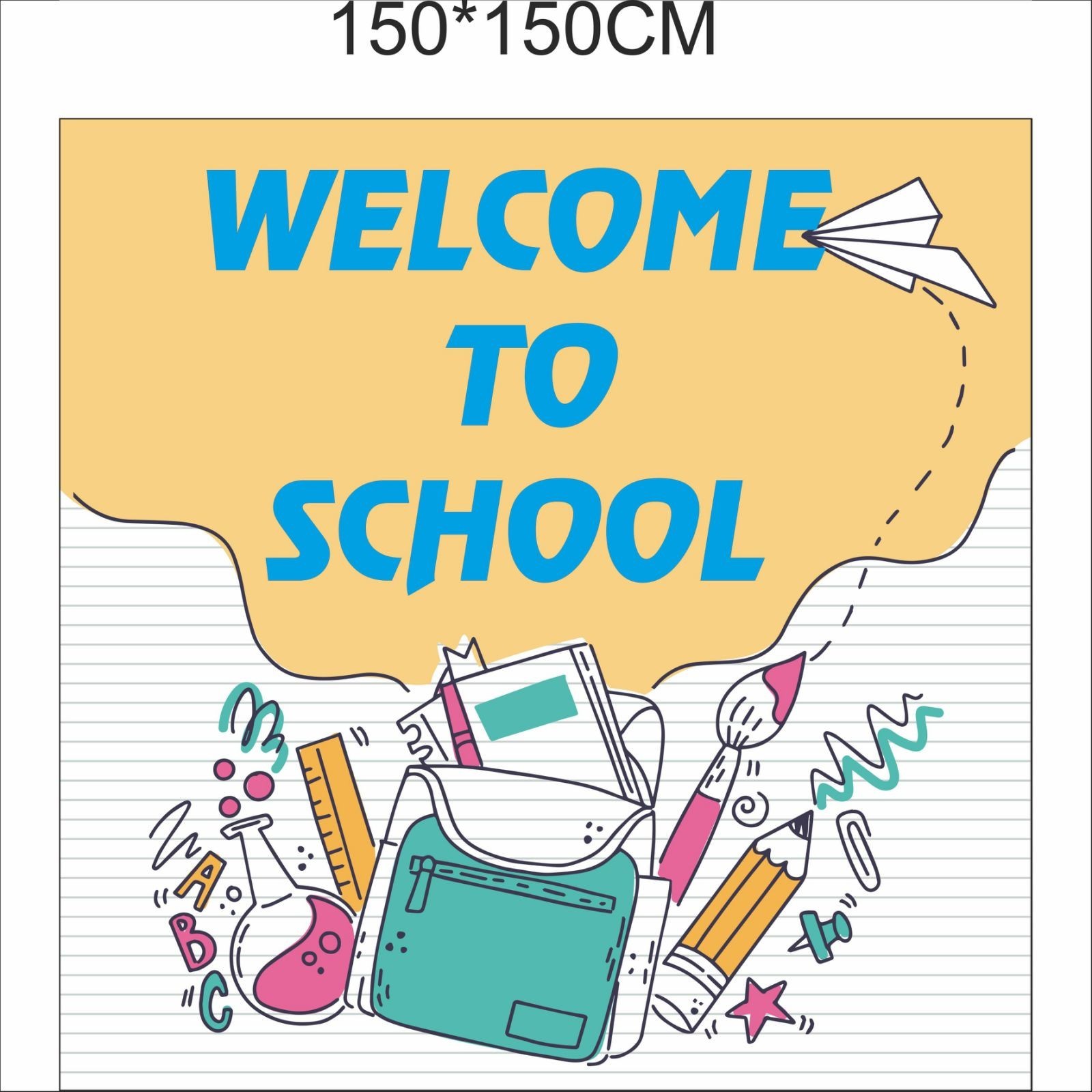 

Плакат Vivay на 1 вересня Welcome to school 150x150 см (7024)