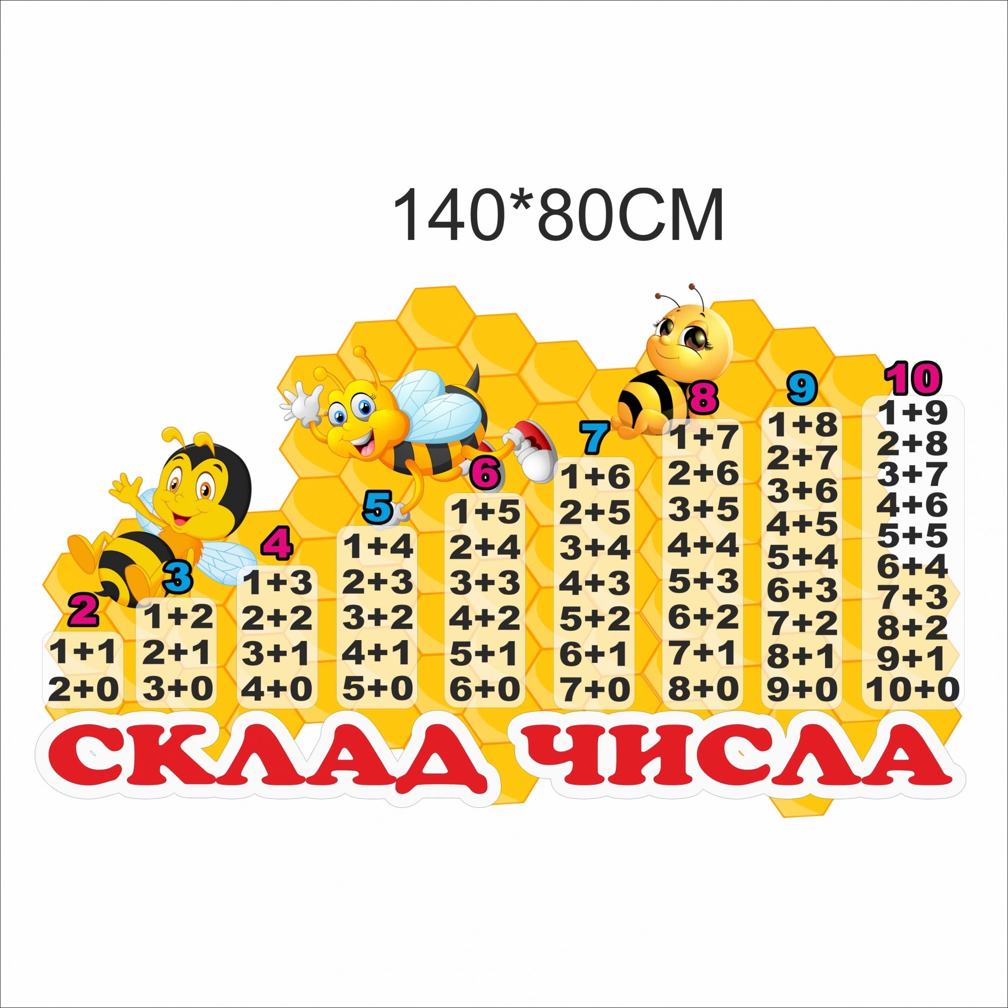 

Декорація Vivay Склад числа 140x80 см (6784)