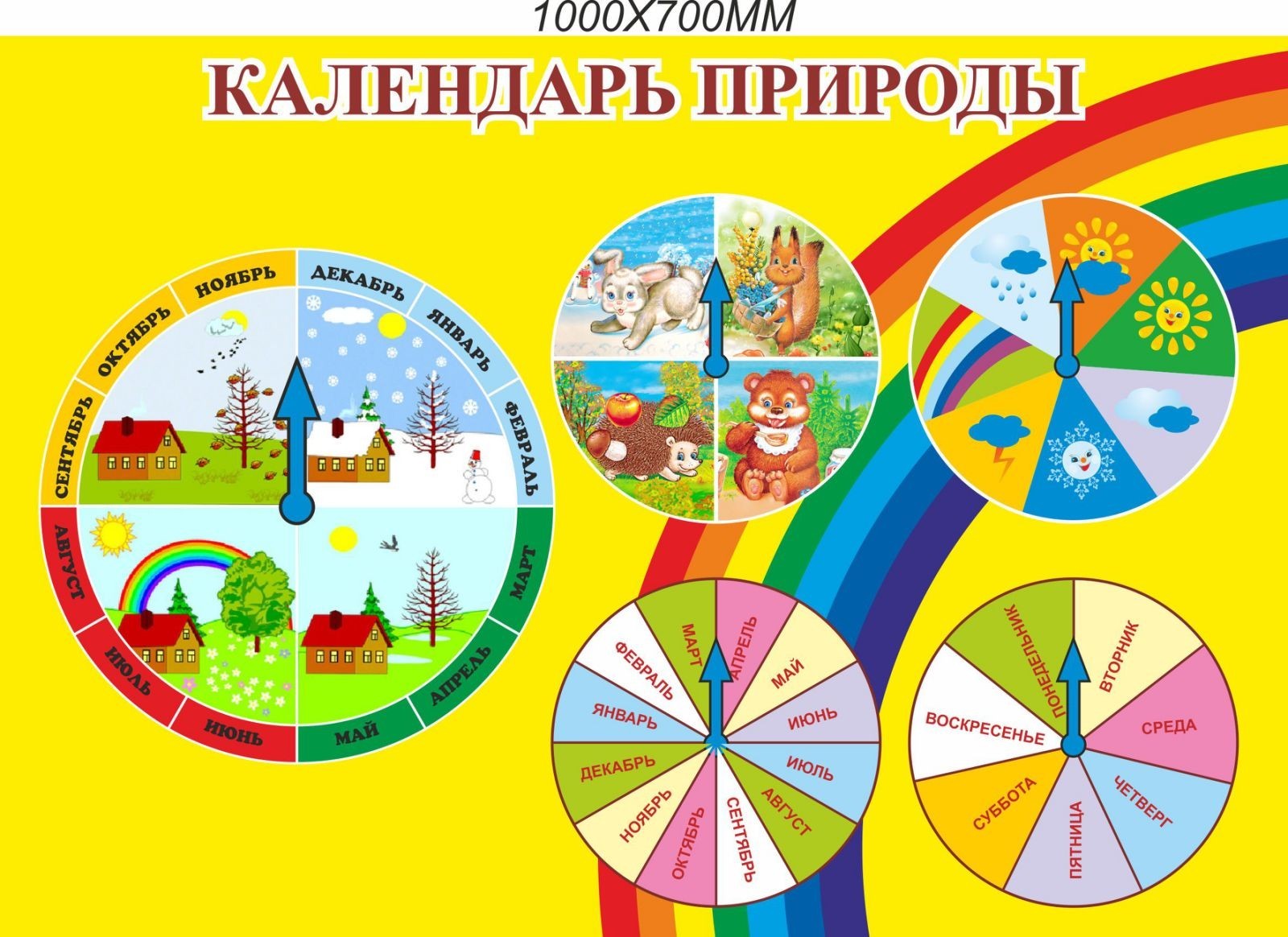 

Стенд Vivay Календарь природы 100x70 см (7536)