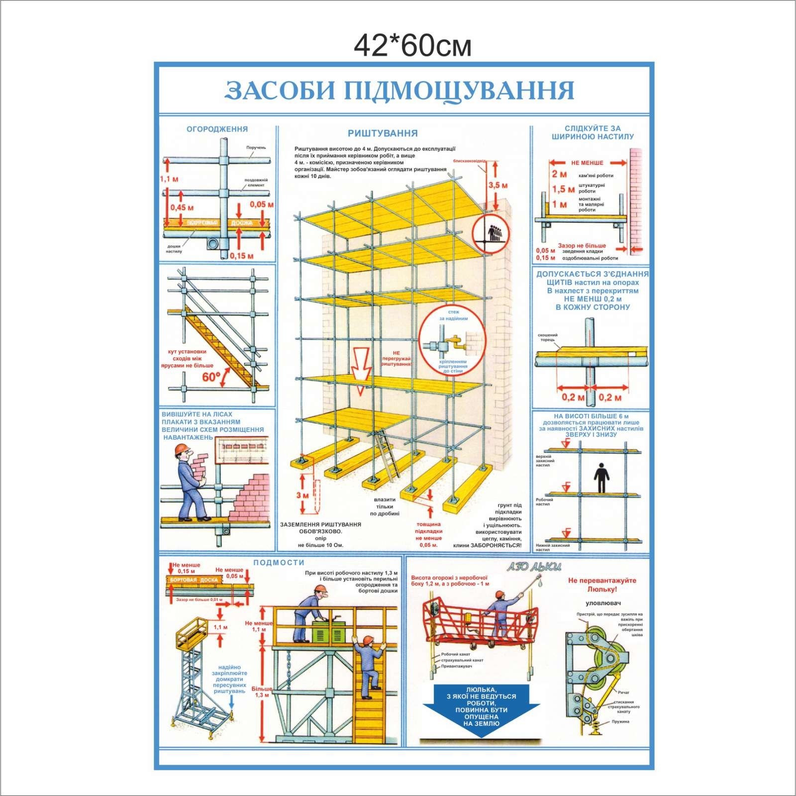

Стенд Vivay Засоби підмощування 420x600 см (7451)
