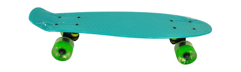 

Пенниборд Maraton Penny 44 однотонный со светящимися колесами бирюзовый