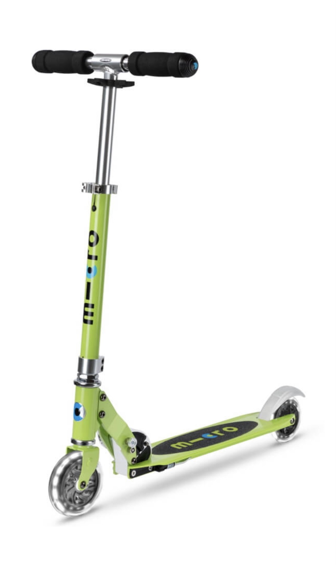 

Двухколесный самокат для маленьких Micro Sprite Chartreusee LED салатовый со светящимися колесами