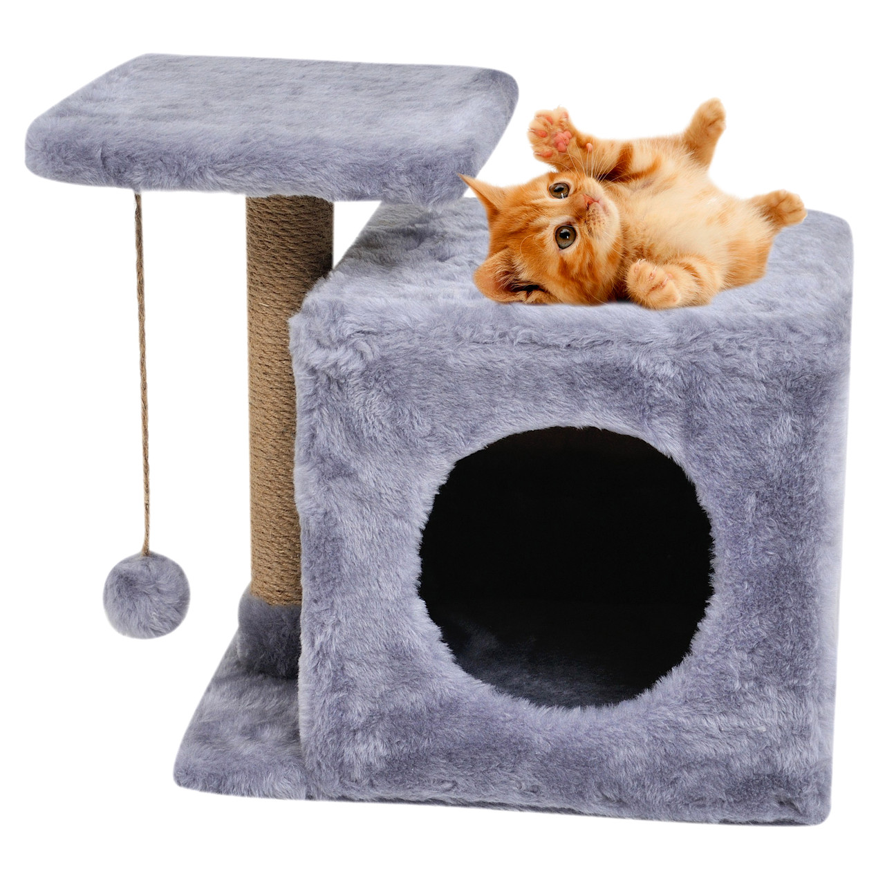 

Домик когтеточка (дряпка, драпак) Cat Houses. Разборной, Милана Серый