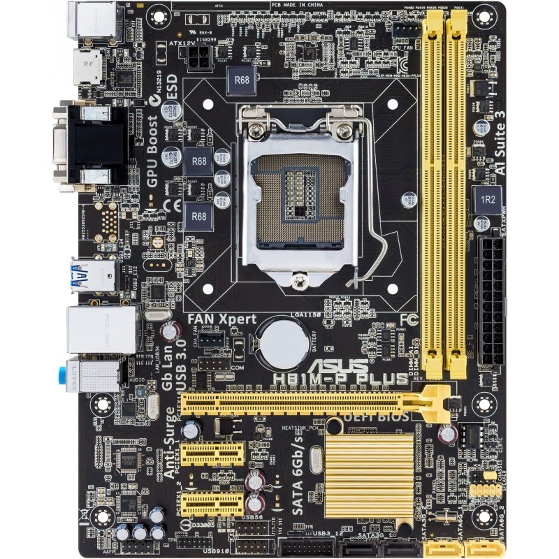 

Материнская плата Asus h81m-p plus1150 DDR3 - Процессор G3240 - Кулер Б/У 5322