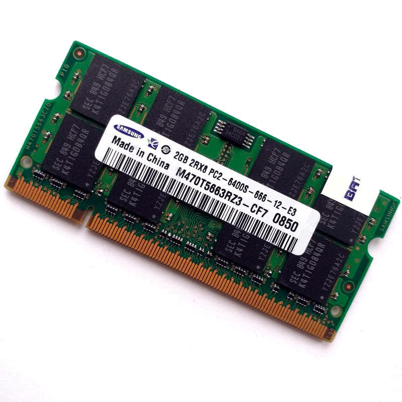

Оперативная память DDR2, 2GB, 667-800MHz для ноутбука Б/У 0175