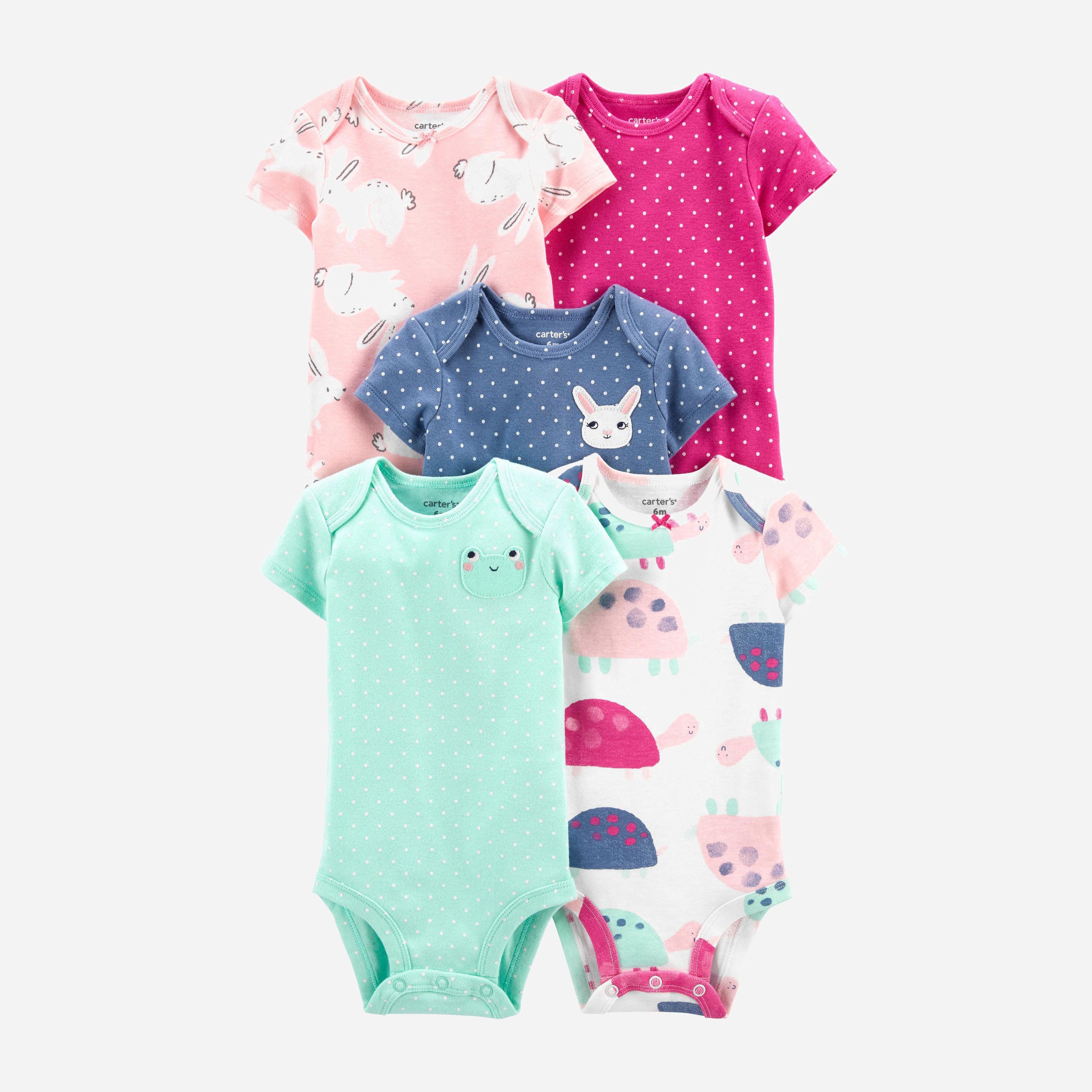 

Боди-футболка Carters 1L767010 61-69 см 5 шт Multicolor