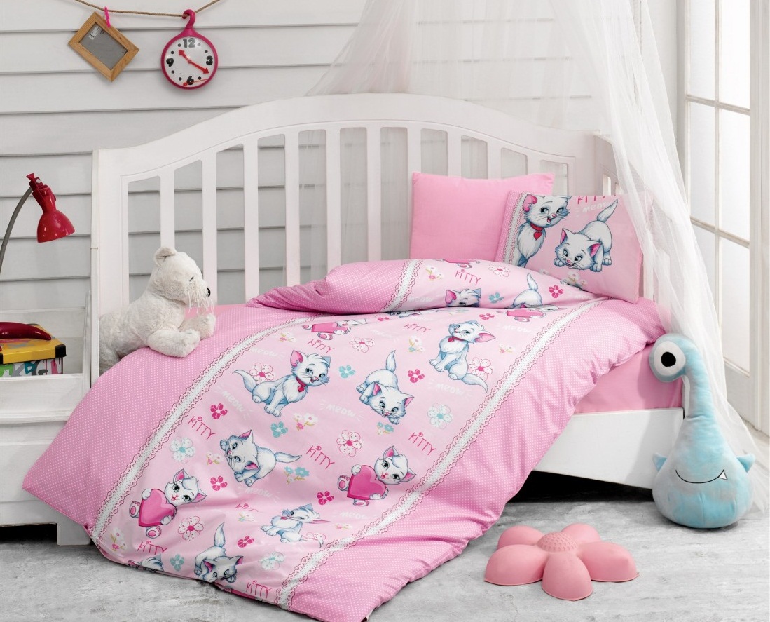 

Постельное белье Cotton Box Miyav Pembe Для новорожденных турция, ранфорс