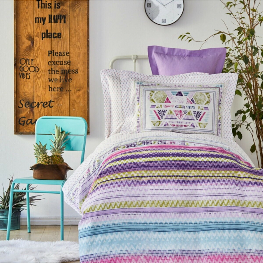 

Постельное белье Karaca Home Moddy pembe Полуторный турция, ранфорс