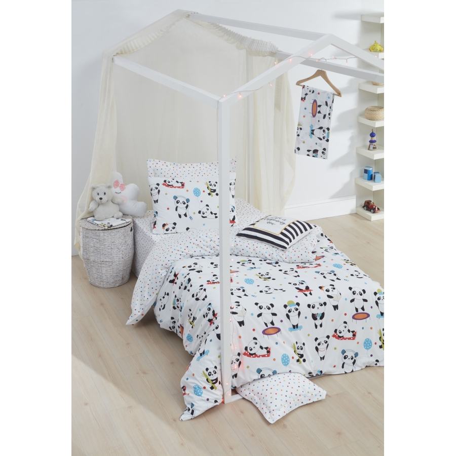 

Постельное белье Lotus Home Perfect Love panda Евро турция, ранфорс