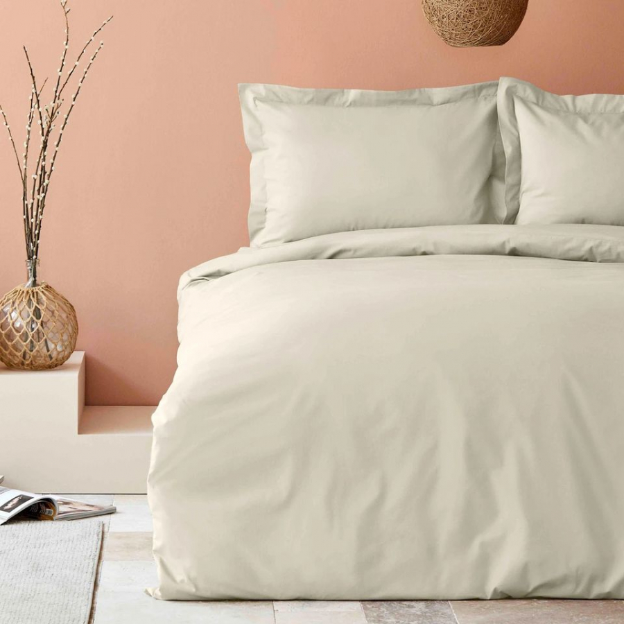 

Постельное белье Karaca Home Back To Basic bej Евро турция, ранфорс