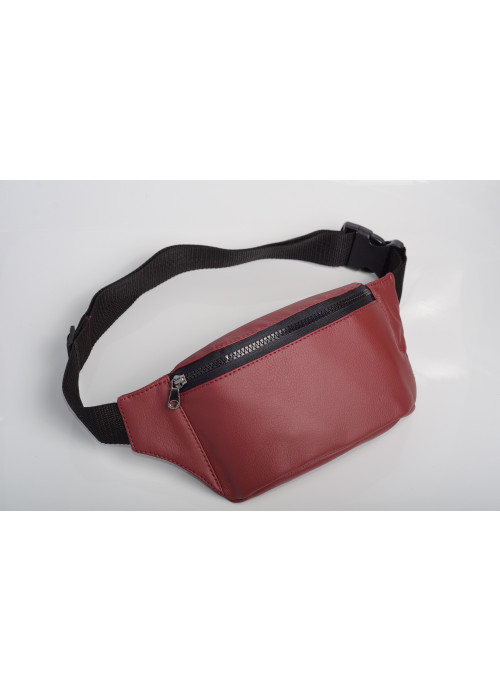 

Сумка-бананка на пояс женская Sambag 31х12х5 см Бордо