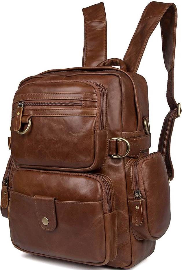 

Кожаная мужская сумка Vintage 25,5х36х10 см Коричневый