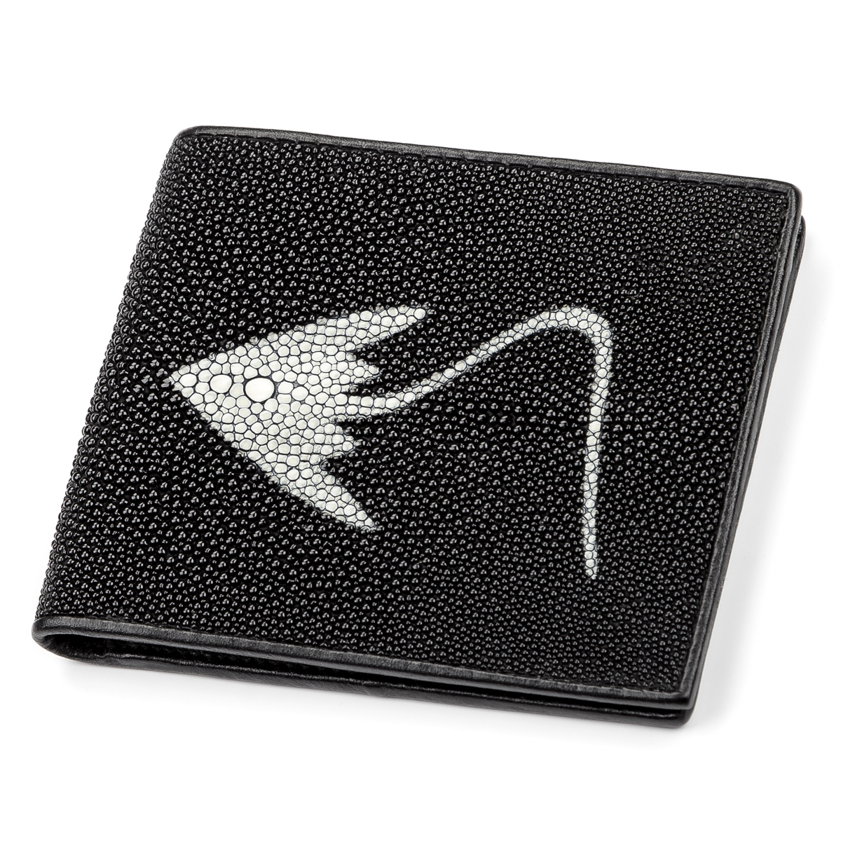 

Кожаный кошелек мужской STINGRAY LEATHER 11,5х9,5 см Черный