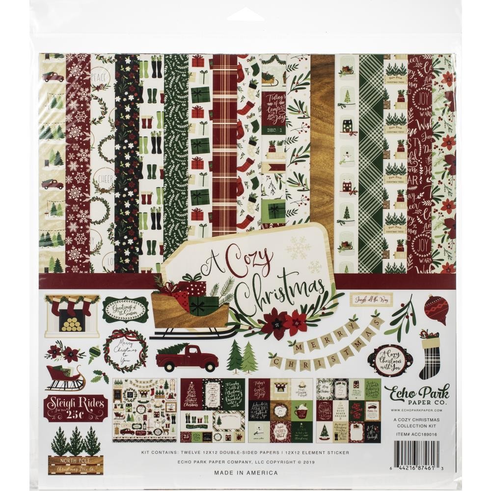 

Набор бумаги Echo Park Collection Kit 30X30 A Cozy Christmas