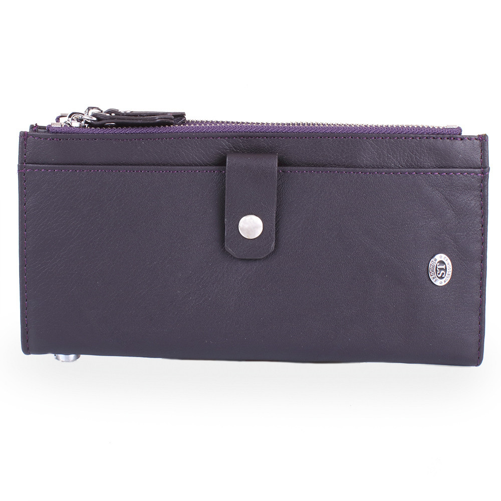 

Кожаный кошелек женский ST Leather Accessories 19х9,5х1,8 см Фиолетовый