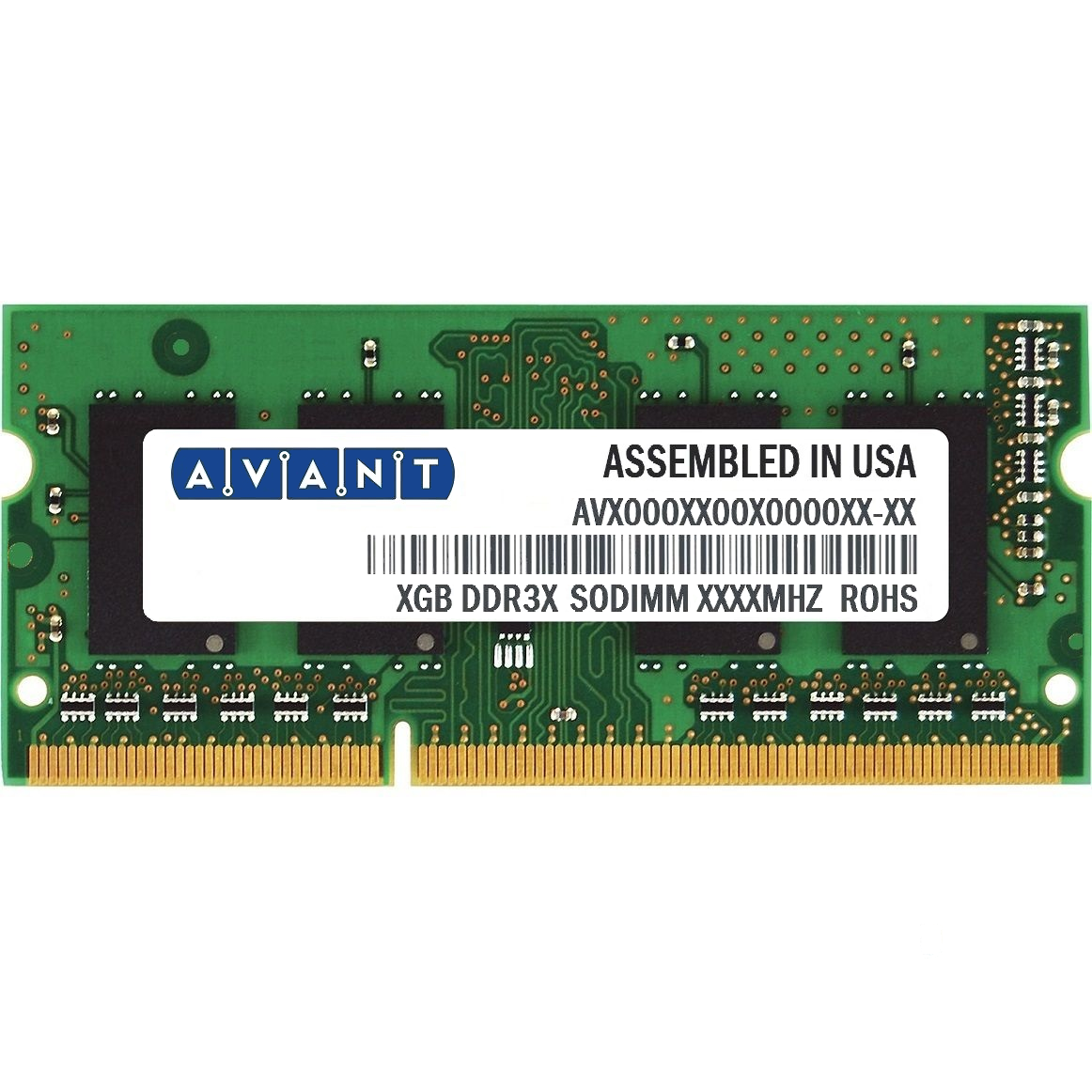 

Оперативна пам'ять Avant SODIMM DDR3 2Gb 1333MHz PC3-10600 (AVH6456U61F9333G2-FP)