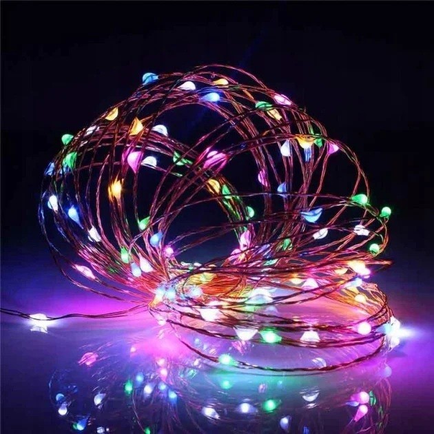 

Новогодняя гирлянда роса 100LED 10м Garland RD-9024 Микс (М-386)