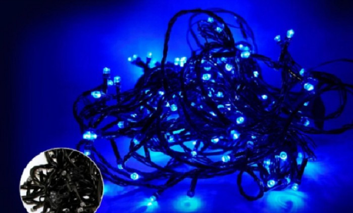 

Гирлянда улица 100LED 10м Провод-Чёрный Garland RD-7095 Цвет ламп-Синий (М-410)
