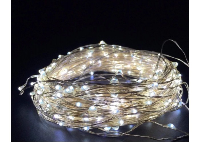 

Новогодняя гирлянда роса 100LED 10м Garland RD-9025 Белый (М-388)