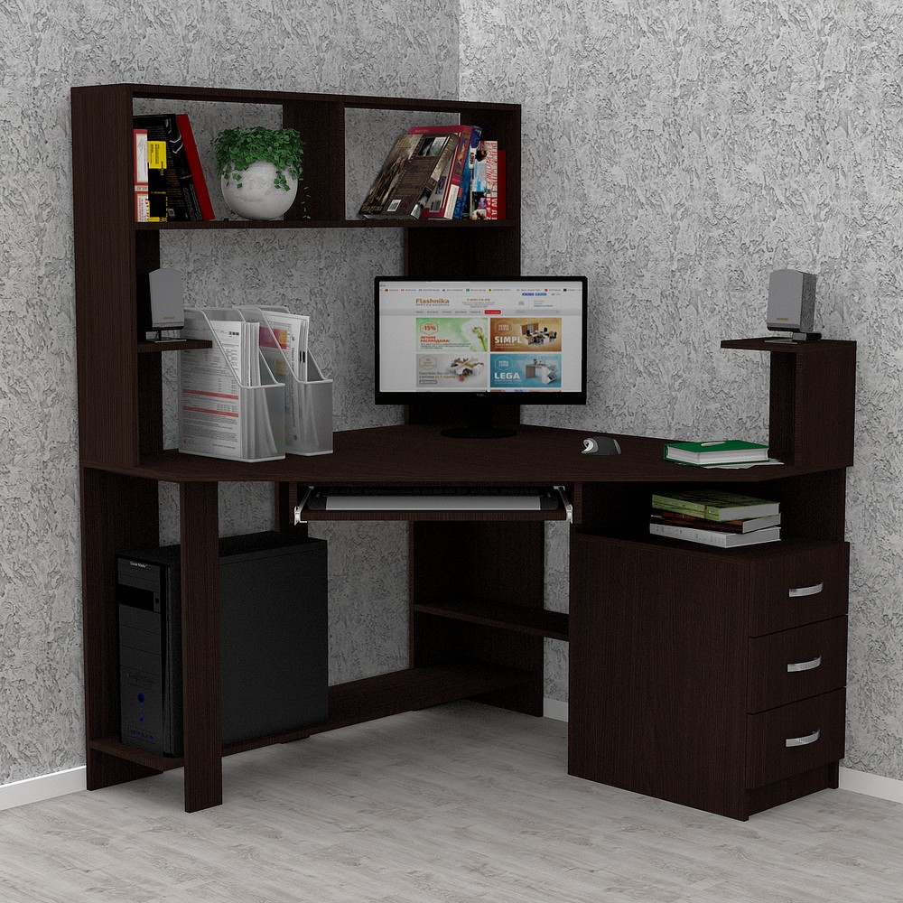 

Компьютерный стол FlashNika Флеш 32 new венге