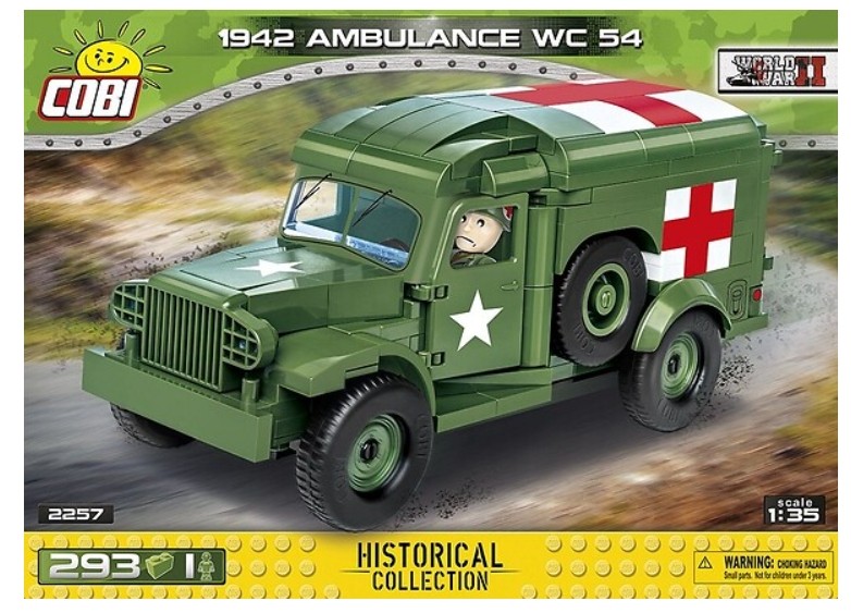 

Конструктор Cobi Historical Collection WWII 1942 Скорая помощь WC 54 (2257)