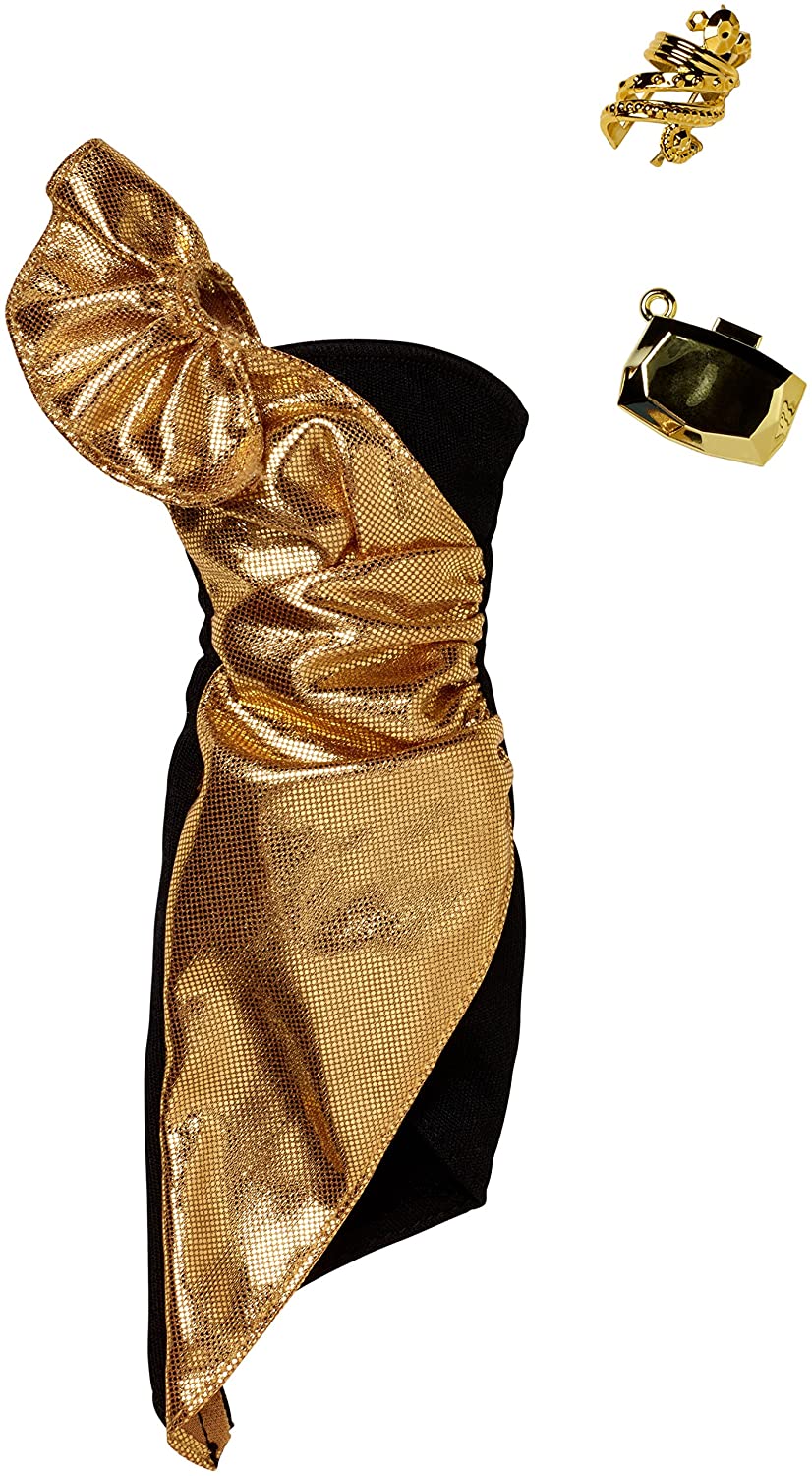 

Одежда для кукол Барби Barbie Clothes Gold & Black Dress Fashions Pack (FKT24)