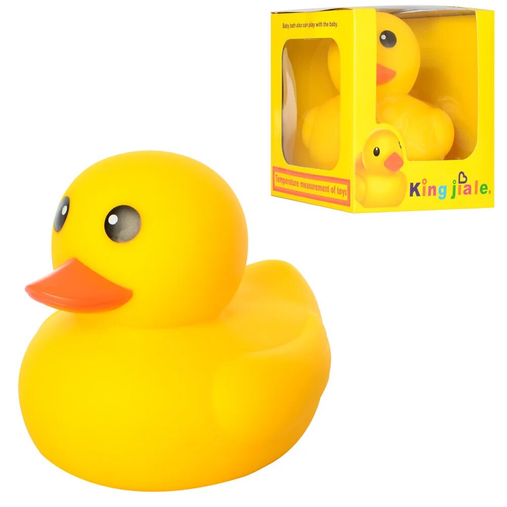 

Игрушка для купания Веселая утка (Большая) King Jiale (32839) индикатор температуры, 17-17-18 см