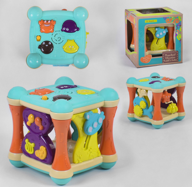 

Детский развивающий логический куб Метр Плюс 9910 музыкальный.