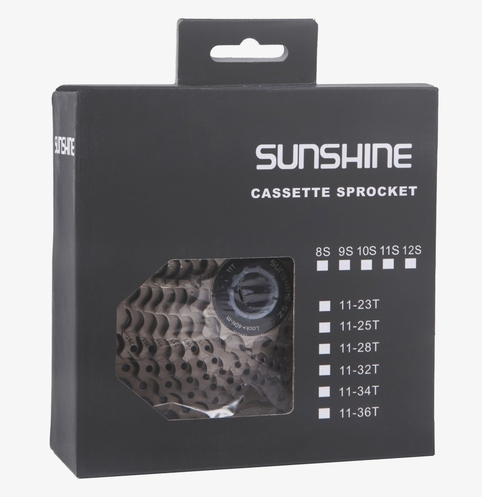 

Кассета SUNSHINE CS-HR10-28 под 10 speed набор 11-28Т