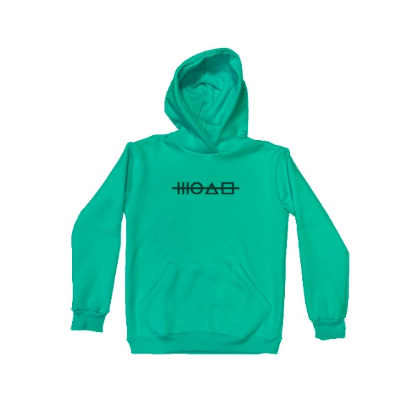 

Худи Детская для девочек с утеплением Игра В Кальмара Знаки Размер 128 см Цвет ментоловый - MyTee