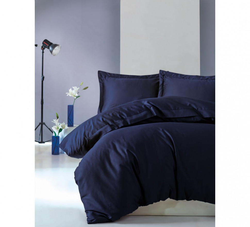 

Комплект постельного белья Cotton Box Elegant Lacivert евро 010077487