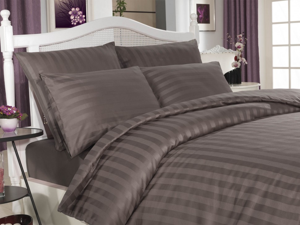 

Постельное белье Altinbasak Always Antrasit семейный 160x220x2 m013584