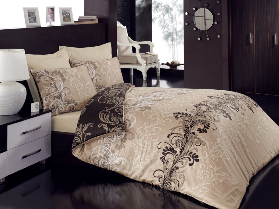 

Постельное белье Cotton Box Cemile Bej евро 01007718