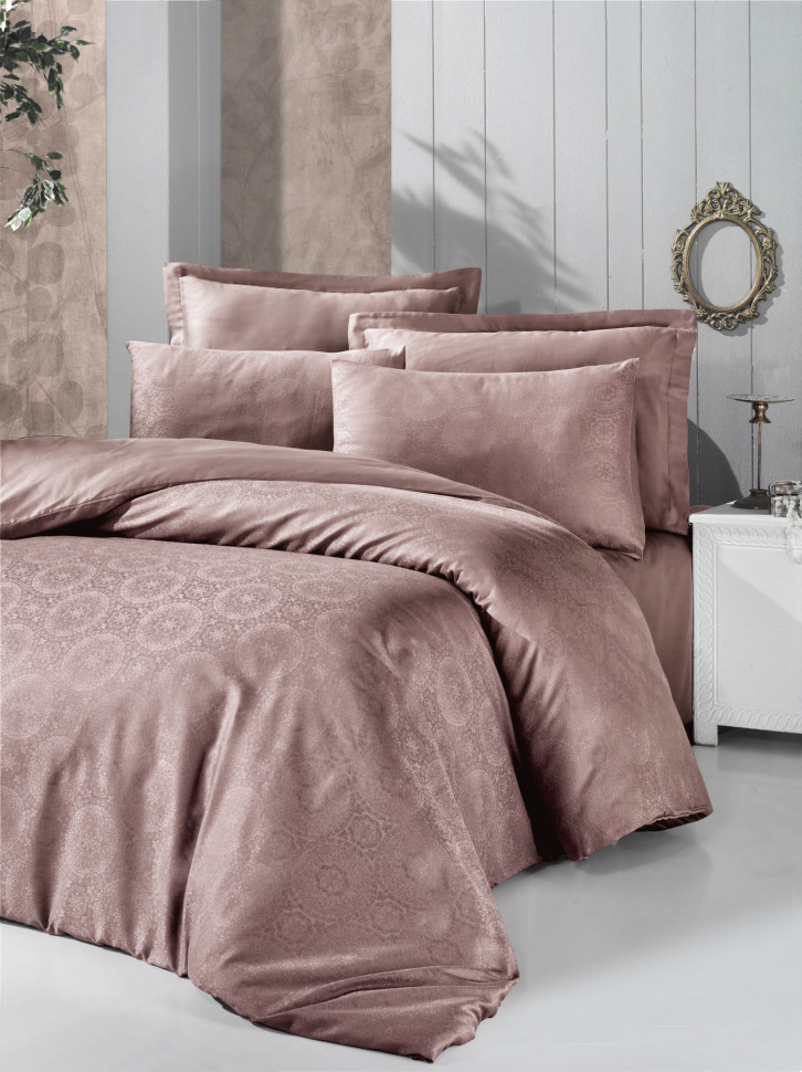 

Постельное белье Victoria Deluxe Jacquard Sateen Valeria капучино евро 2200000548788
