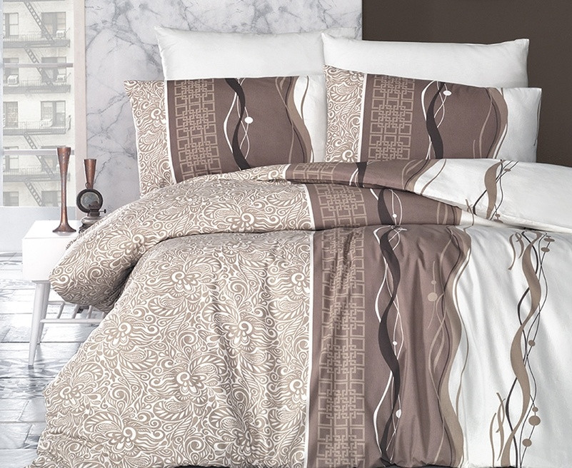 

Постельное белье First Choice Neron kahve евро m015683