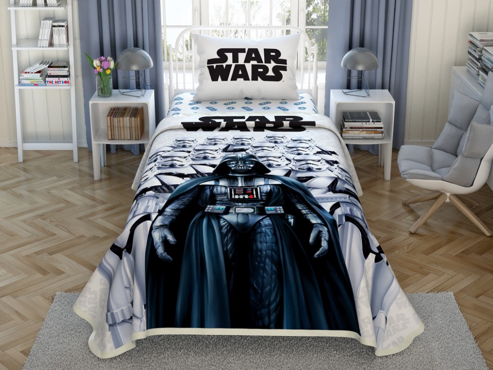 

Комплект постельного белья с пике Tac Star Wars Dark Side полуторный 60252091