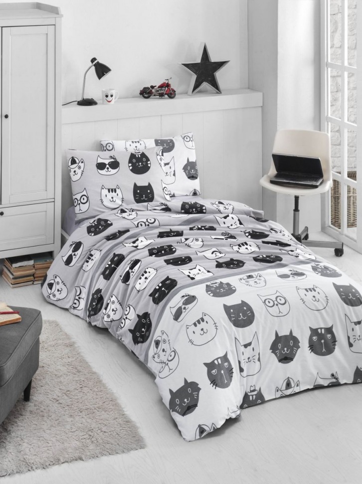 

Постельное белье ранфорс LightHouse Lovely Cats евро 2200000550903