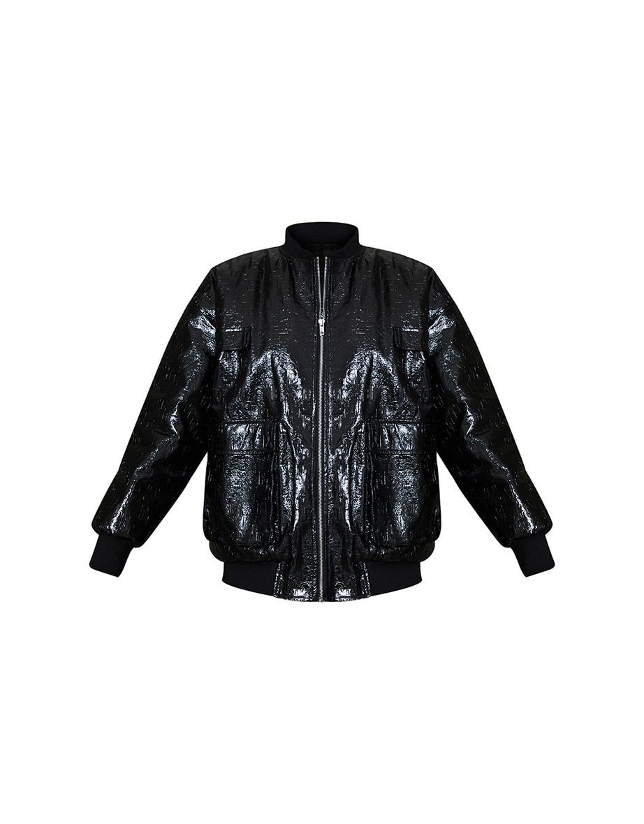 

Бомбер PrettyLittleThing 36 черный 4594215200125