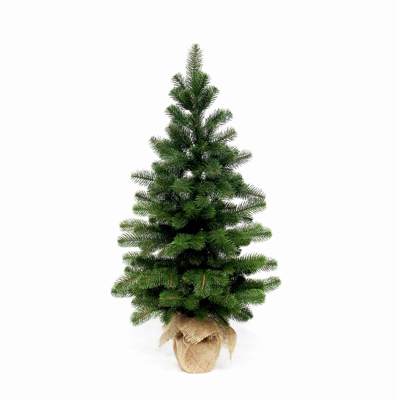 

Ёлка декоративная литая Премиум HVOYA в мешковине 90 см на стол Зелёная (100/90/G)