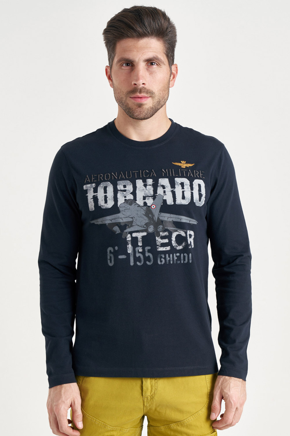 

Лонгслив с большим принтом Tornado Aeronautica Militare 4424 L