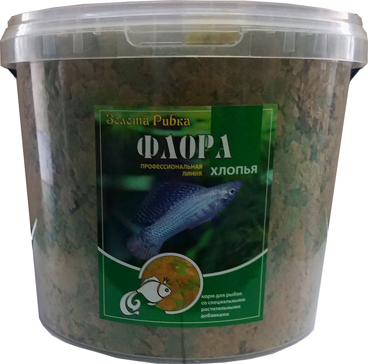 

Корм для аквариумных рыб Золота рибка Флора в хлопьях 1 кг