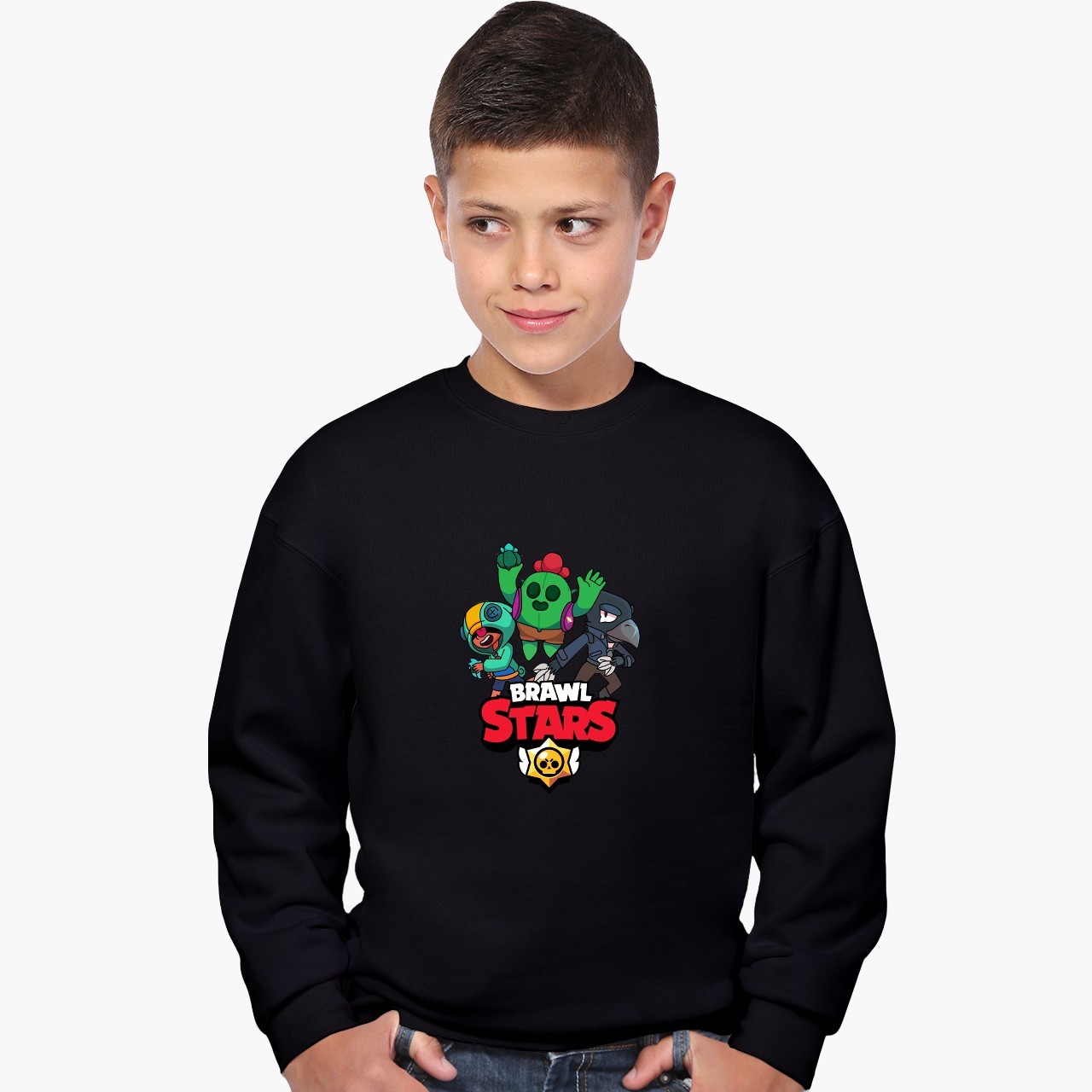 

Свитшот для мальчиков Бравл Старс (Brawl Stars) (9509-1021) 122-128 см Черный