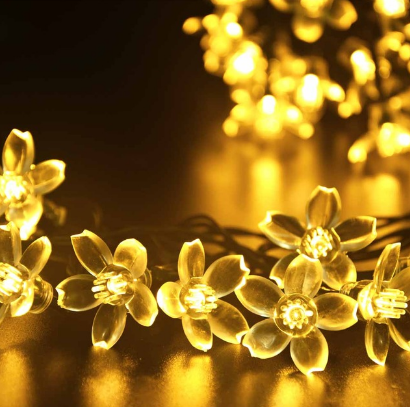 

Гирлянда светодиодная на солнечной батарее Лютики желтый 7м 50Led (9028MD)