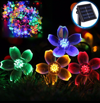 

Гирлянда светодиодная на солнечной батарее Лютики RGB 7м 50 LED (9026MD)