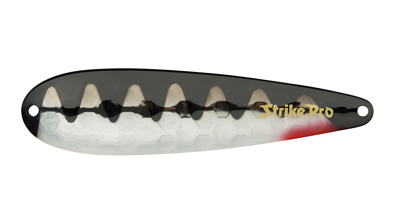 

Блесна колеблющаяся Strike Pro KILLER PROFY 115, 115 мм, 56 гр, Тройник, цвет: A108E Blackback Chrome Red , (ST-014C#A108E-A198) (145534)